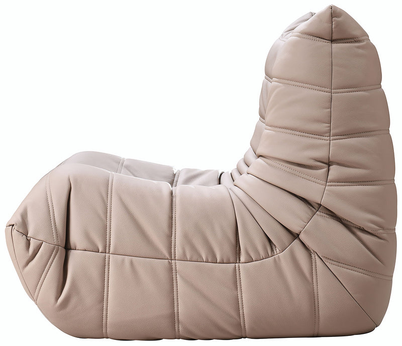 Relax Tan Vegan Leather Upholstered Chair
