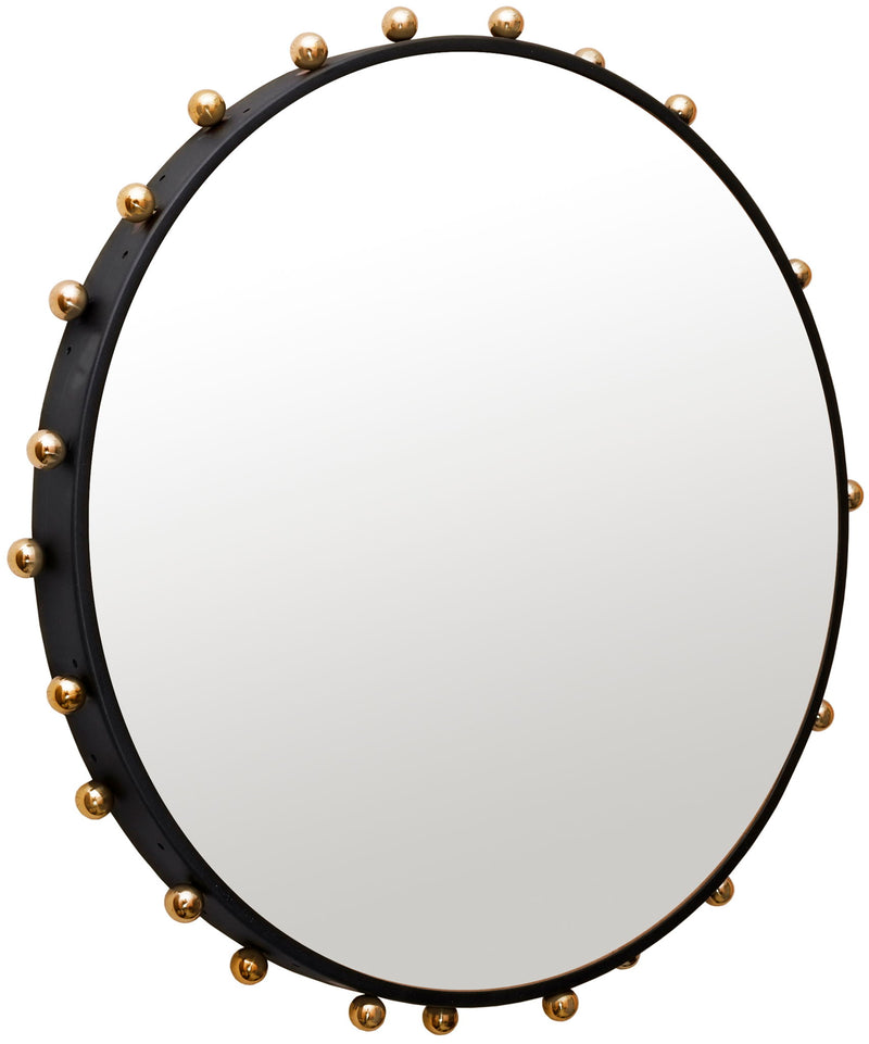 Raven Black Metal Frame Mirror