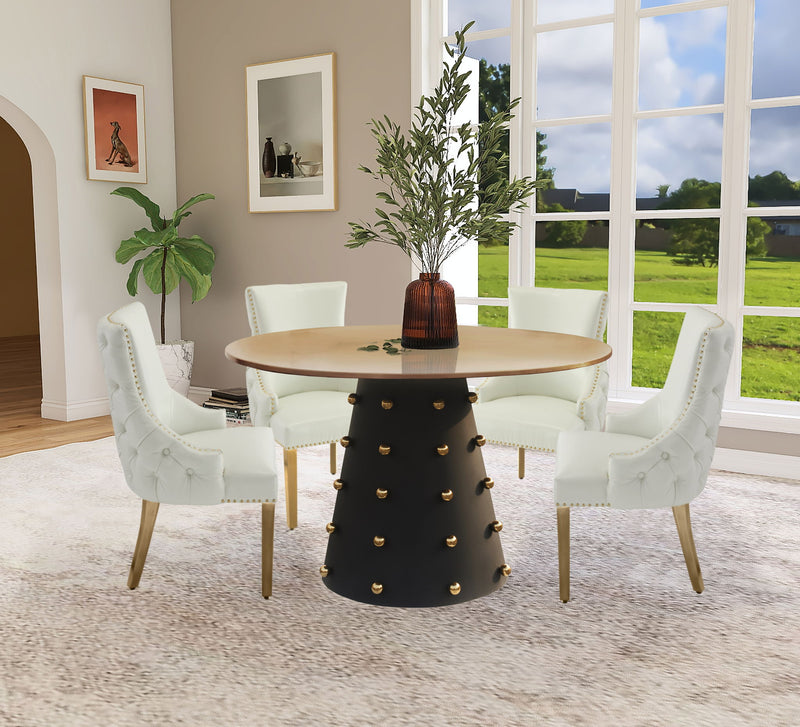 Raven 48" Black Iron Dining Table