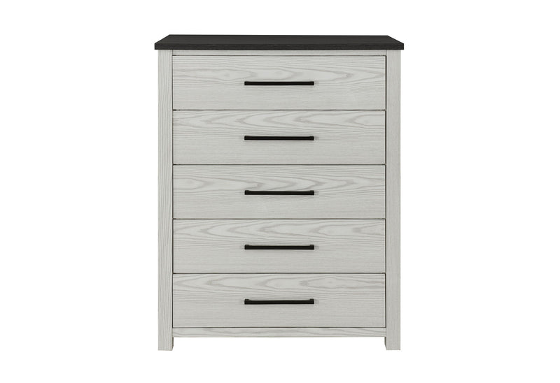 Ava - 5 Piece Full Bedroom Set - Beige
