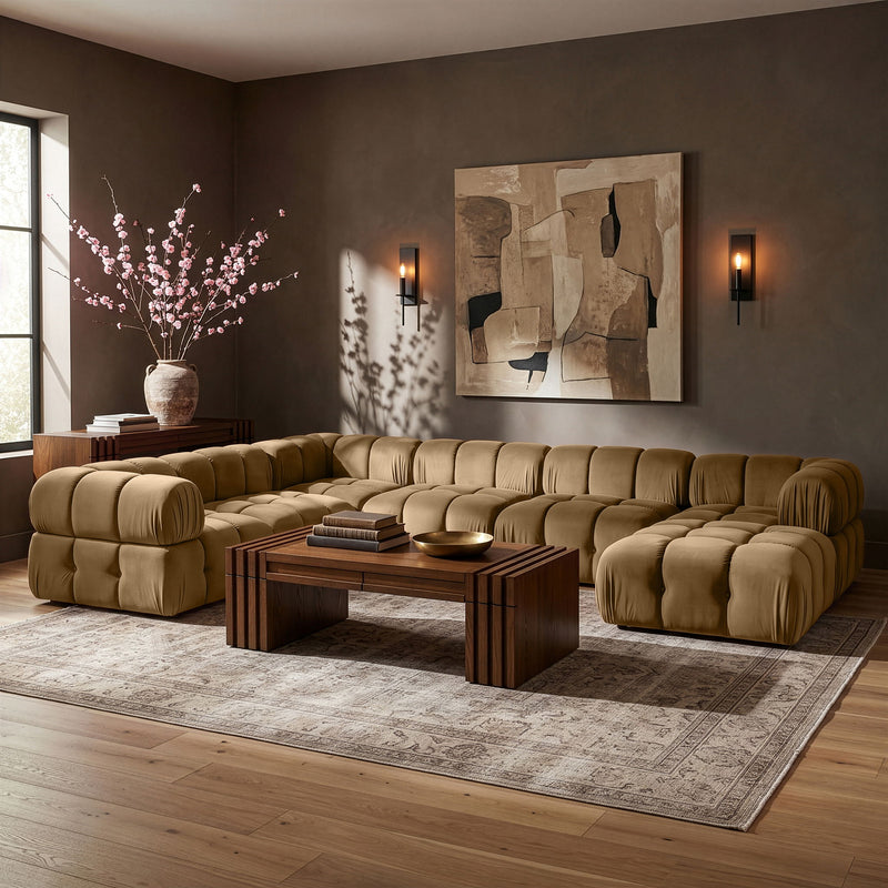 Orin - 7 Piece Modular Sectional (3 Modular Chairs, 3 Corner Chairs & Ottoman)