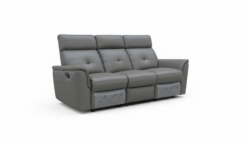 8501 - Sofa With 2 Manual Recliners