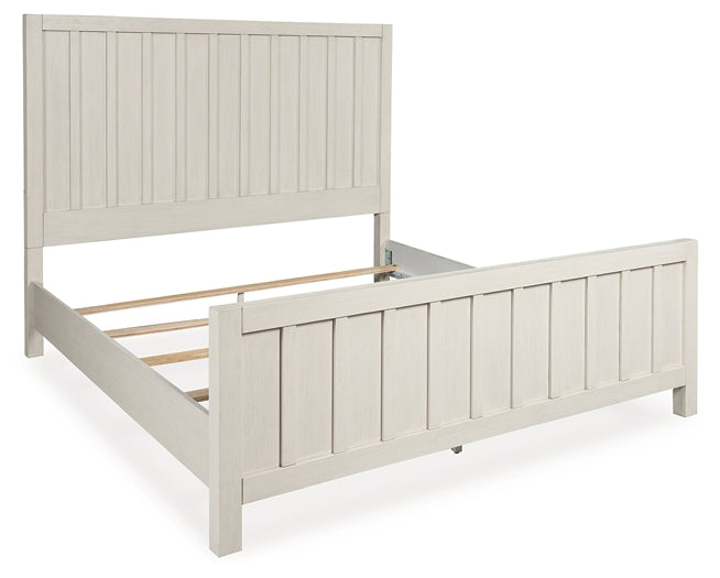 Shaybrock King Panel Bed, Dresser and Mirror