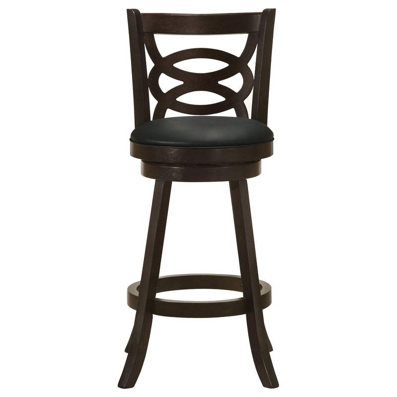 Calecita Wood Swivel Bar Chair Cappuccino (Set of 2)