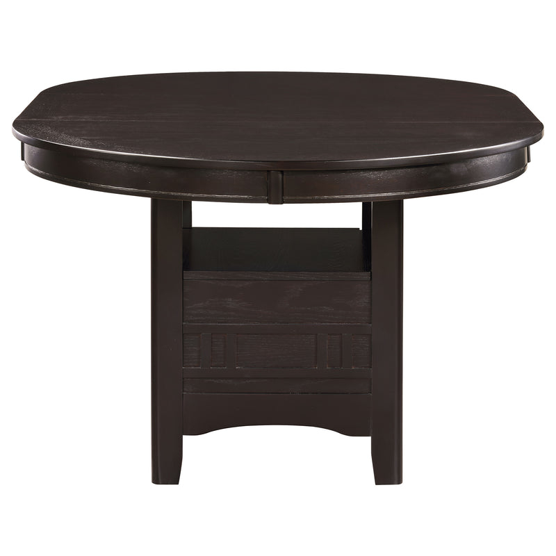 Lavon Oval 60-inch Wood Extension Leaf Dining Table Espresso