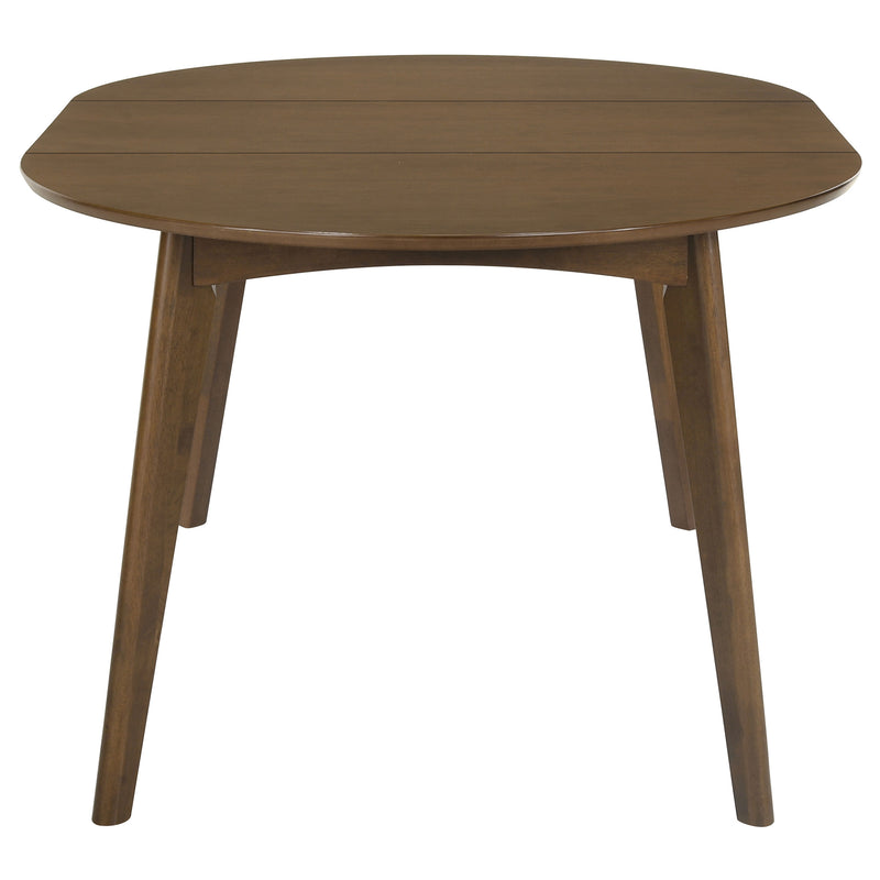 Jedda Oval 60-inch Extension Leaf Dining Table Dark Walnut