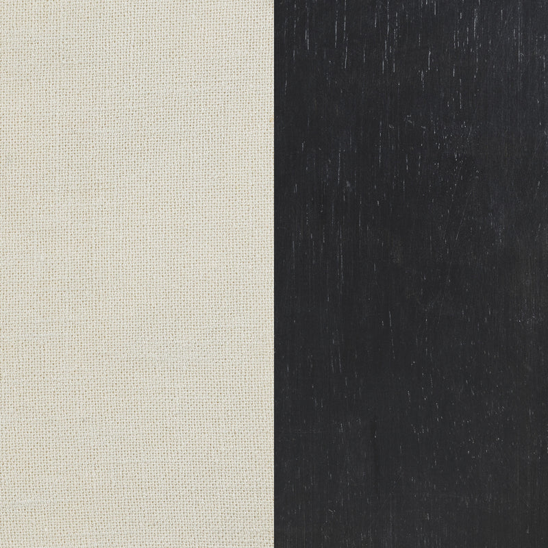 Alana Upholstered Dining Side Chair Beige Smokey Black (Set of 2)