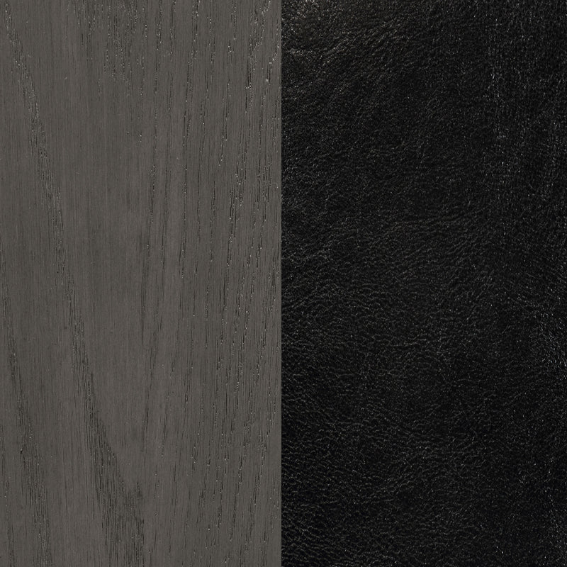 Lavon Wood Dining Side Chair Black and  Medium Grey (Set of 2)
