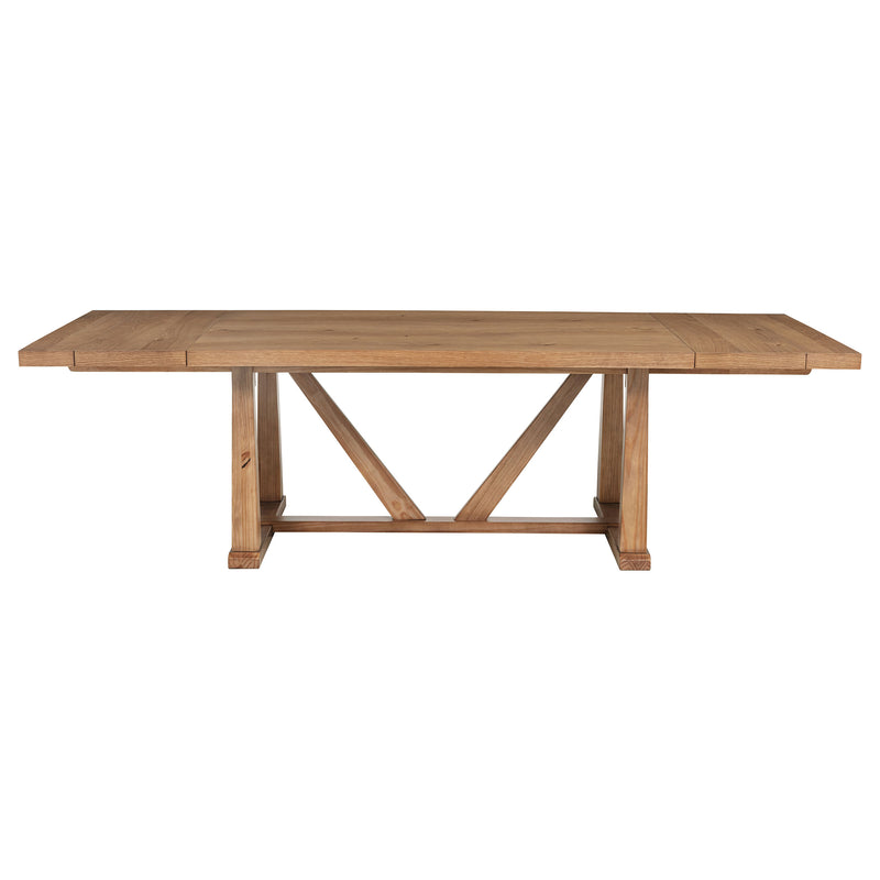 Middleton 9-piece Extension Leaf Dining Set Natural Brown