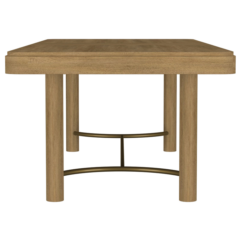 Arini 7-piece Extension Leaf Dining Table Set Sand Wash and Black