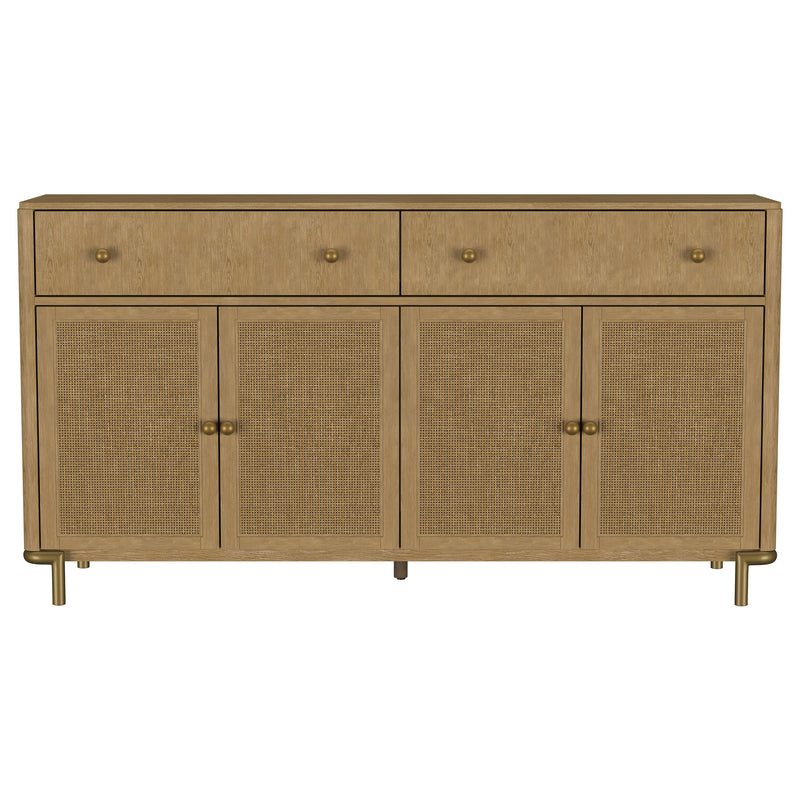 Arini 2-drawer Cane Door Dining Sideboard Server Sand Wash