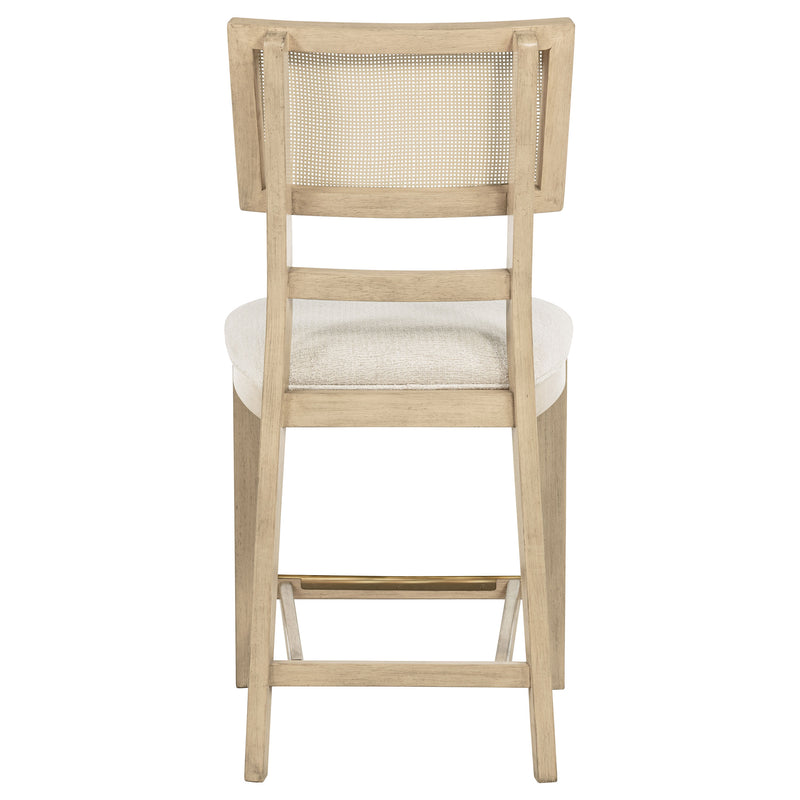 Kailani Rattan Cane Counter Side Chair Beige Oak (Set of 2)