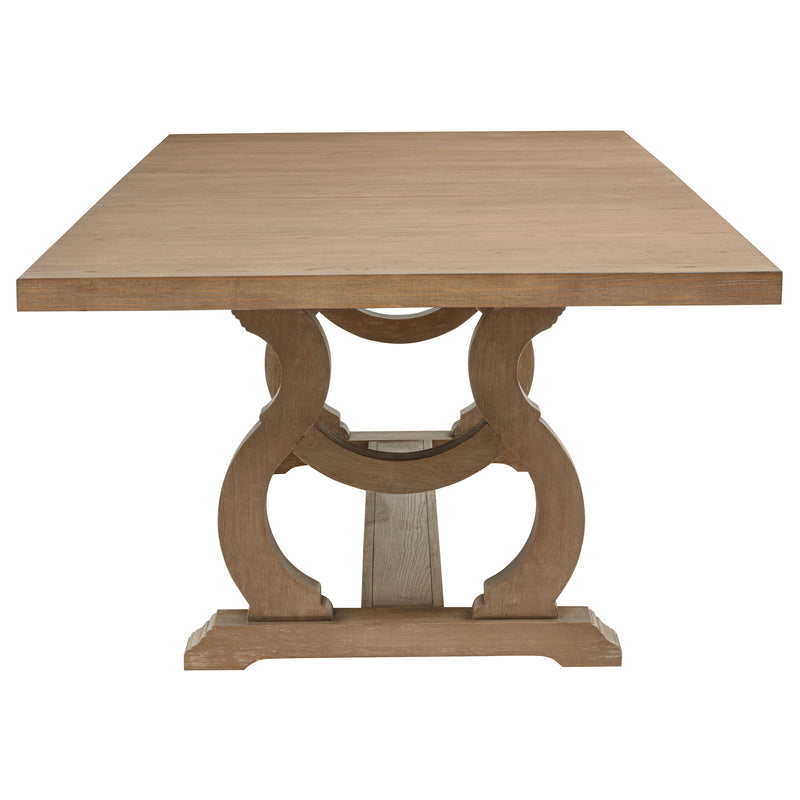 Brockway 104-inch Extension Leaf Dining Table Barley Brown