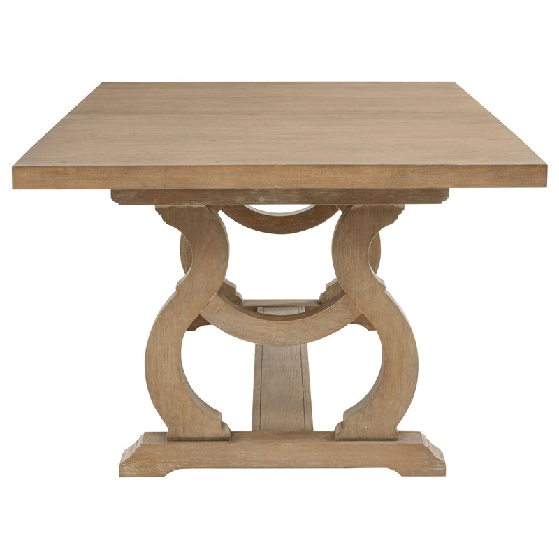 Brockway 104-inch Extension Leaf Dining Table Barley Brown
