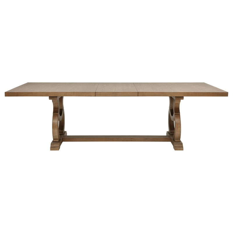 Brockway 7-piece Extension Leaf Dining Set Barley Brown