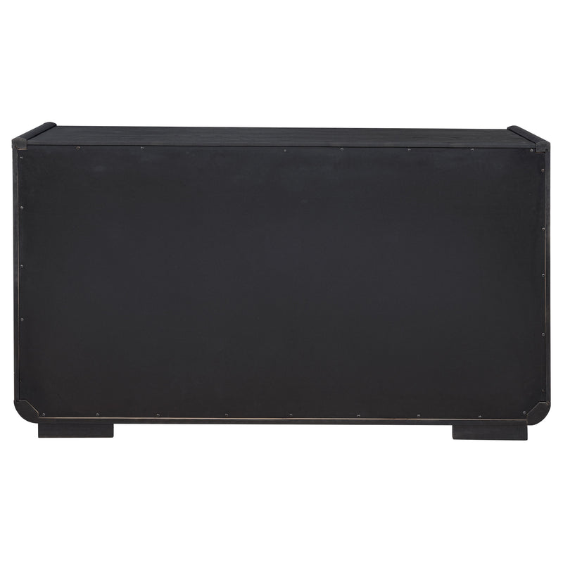Leandro 2-drawer Dining Sideboard Server Burnished Black