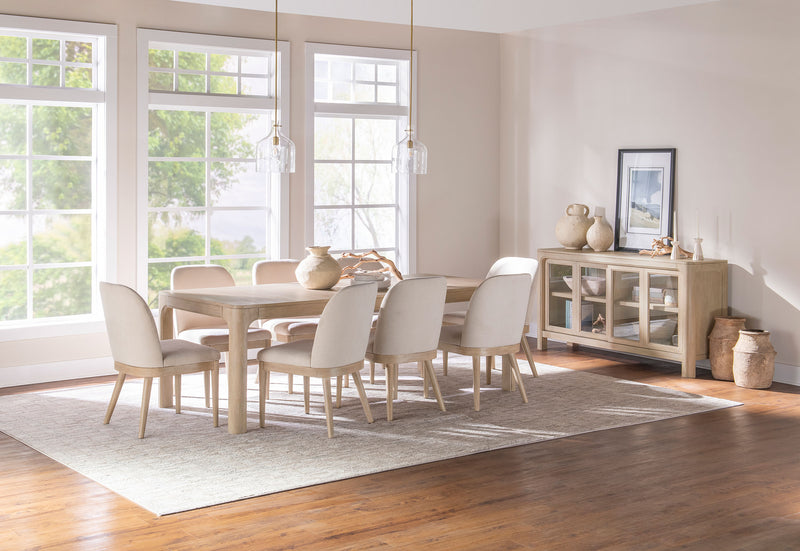 Solano Sliding Door Dining Sideboard Server Weathered Mango