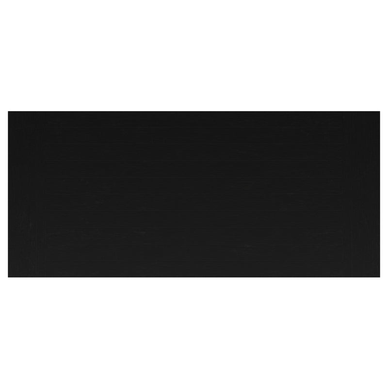 Florence 126-inch Extension Dining Table Distressed Black