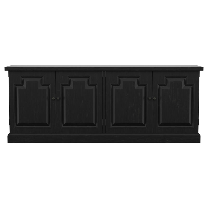 Florence 4-door Dining Sideboard Buffet Distressed Black