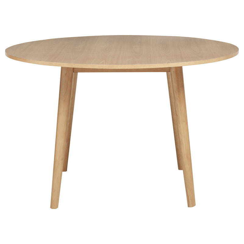 Andrews 5-piece Round Dining Table Set Light Ash and Black