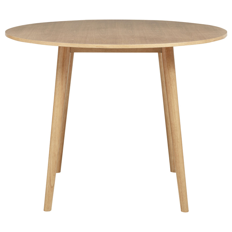 Andrews 5-piece Round Counter Dining Set Light Ash and Black
