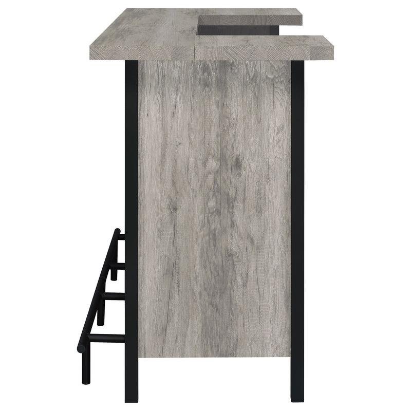 Bellemore Freestanding Home Bar Wine Cabinet Grey Driftwood