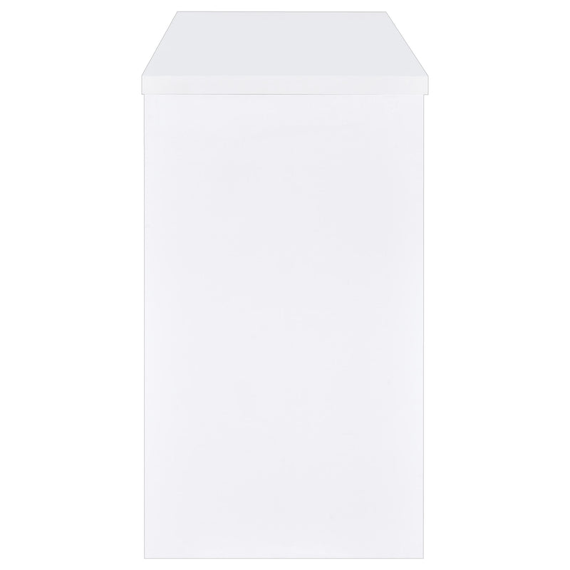 Topanga Engineered Wood Freestanding Home Bar White