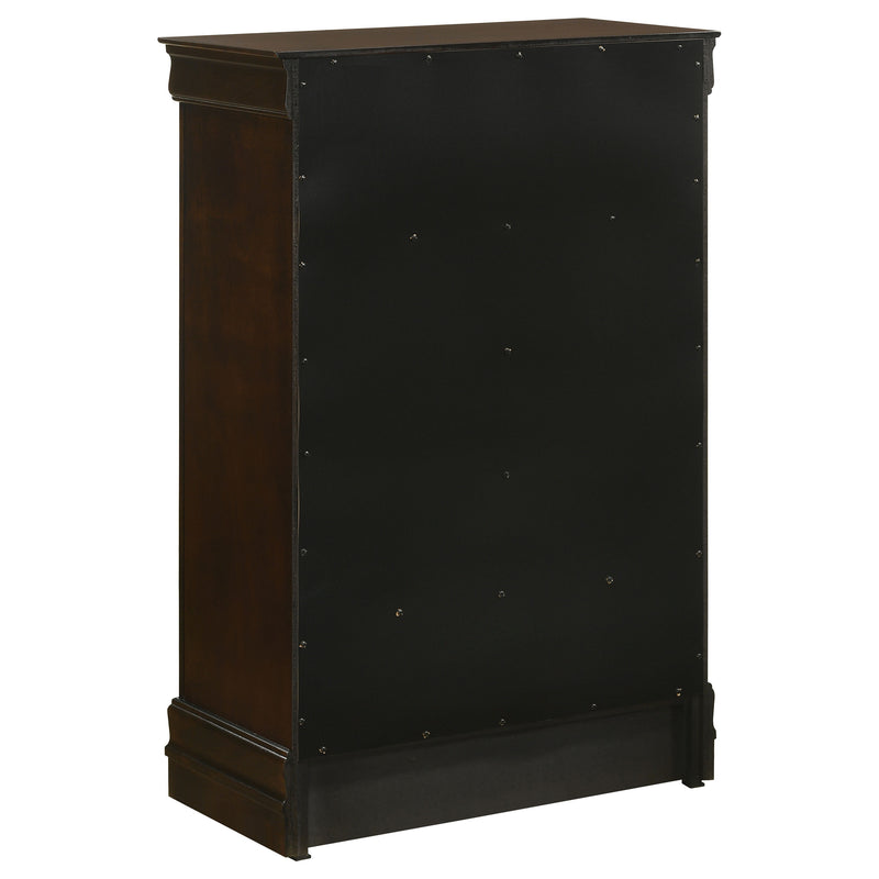 Louis Philippe 5-piece Eastern King Bedroom Set Cappuccino