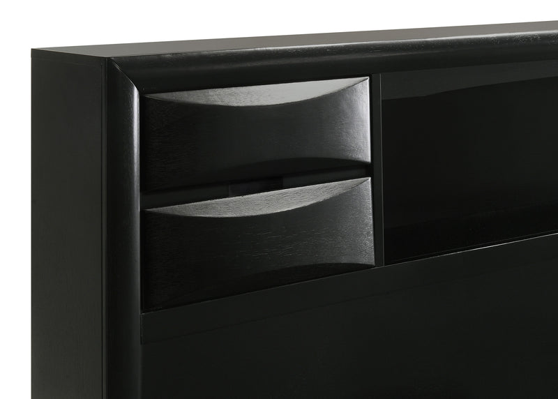 Briana 4-piece Eastern King Bedroom Set Black