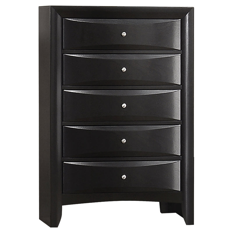 Briana 5-piece Eastern King Bedroom Set Black