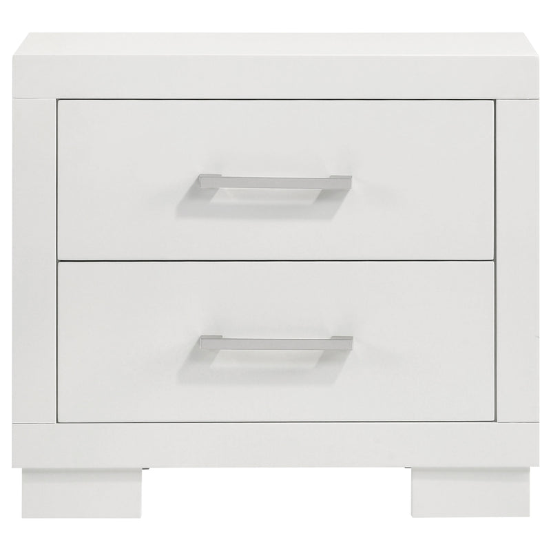 Jessica 4-piece Eastern King LED Bedroom Set Snow White