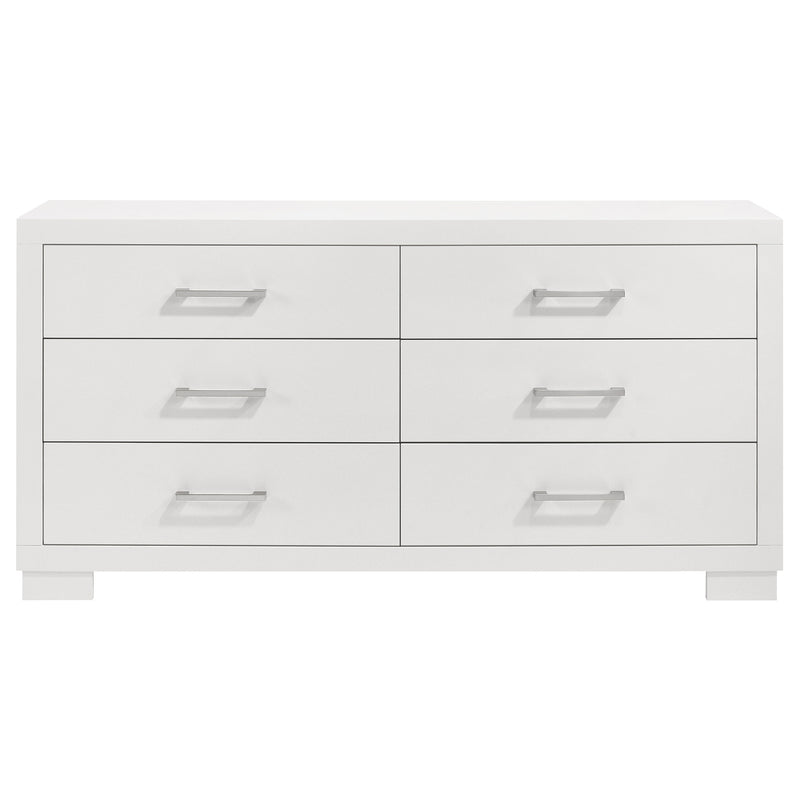 Jessica 5-piece Eastern King LED Bedroom Set Snow White