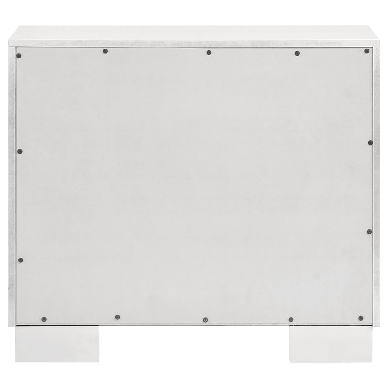 Jessica 2-drawer Nightstand Snow White