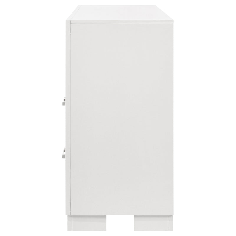 Jessica 6-drawer Dresser Snow White