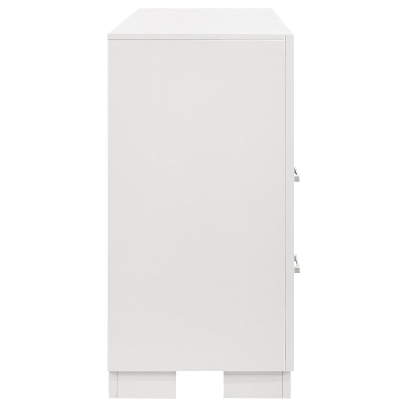 Jessica 6-drawer Dresser Snow White