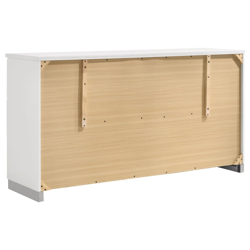 Felicity 4-piece California King Bedroom Set White High Gloss