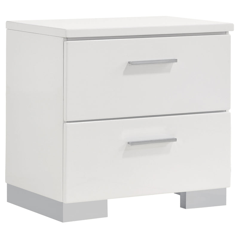 Felicity 5-piece California King Bedroom Set White High Gloss