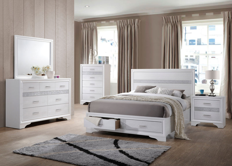 Miranda 3-drawer Nightstand Bedside Table White