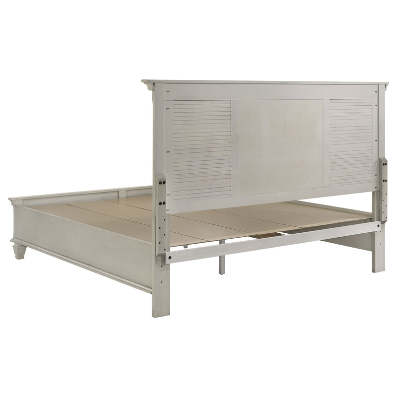 Franco 5-piece Eastern King Bedroom Set Distressed White