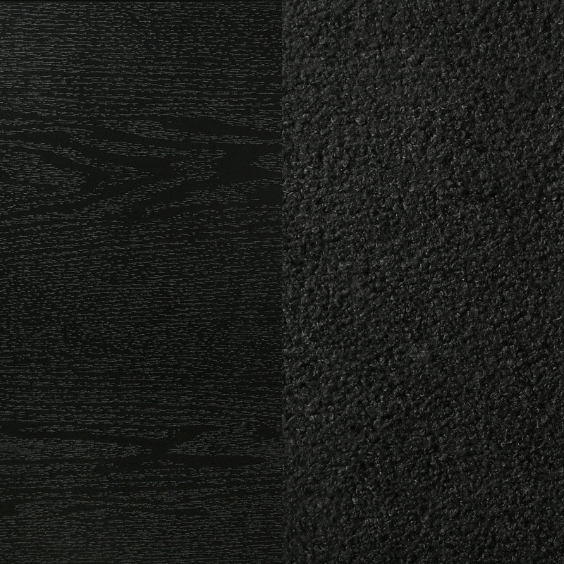 Miranda 54-inch Upholstered Full Panel Bed Black