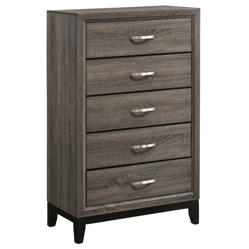 Watson Five-piece California King Bedroom Set Grey Oak