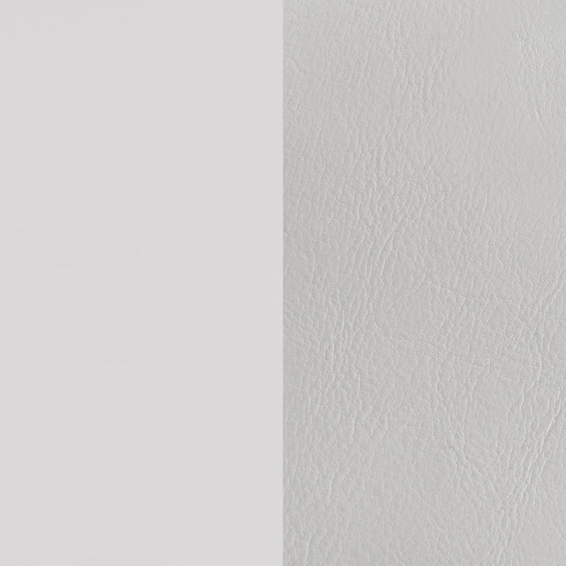 Cassia Eastern King LED Panel Bed White High Gloss
