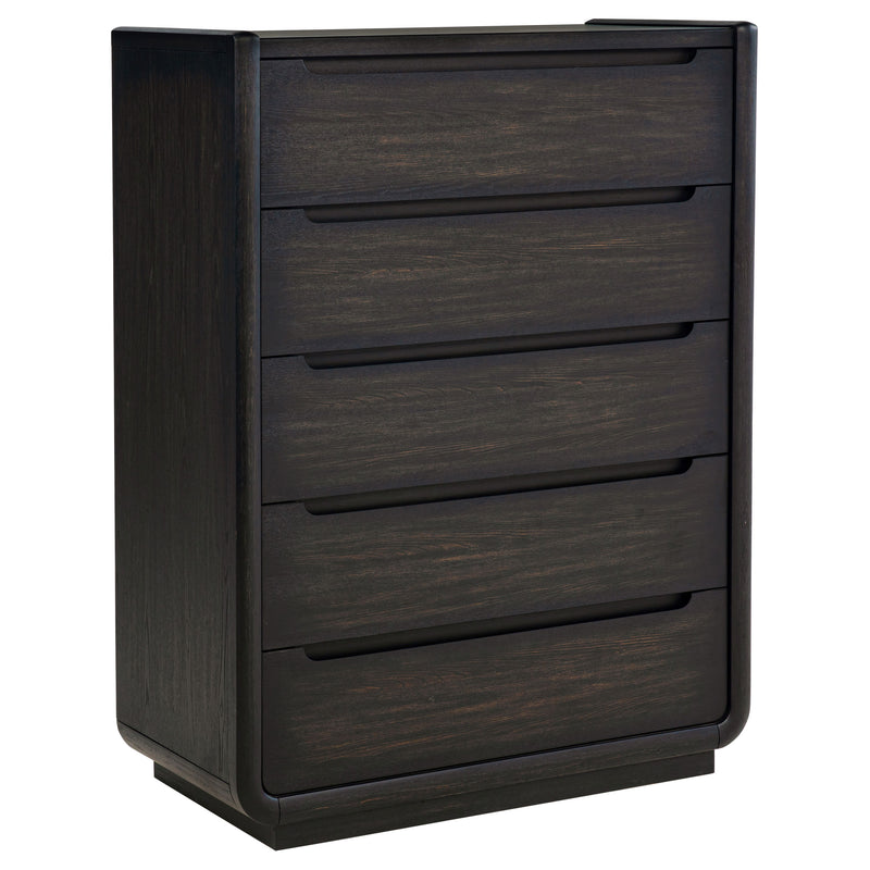 Leandro 5-piece Eastern King Bedroom Set Burnished Black