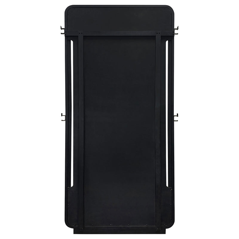 Leandro 76-inch Full Length Floor Mirror Burnished Black
