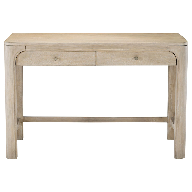 Solano 2-drawer Makeup Table Vanity Desk Weathered Mango