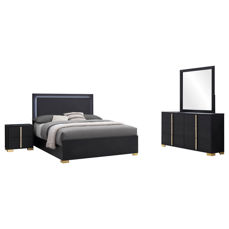 Marceline 4-piece Full Bedroom Set Black