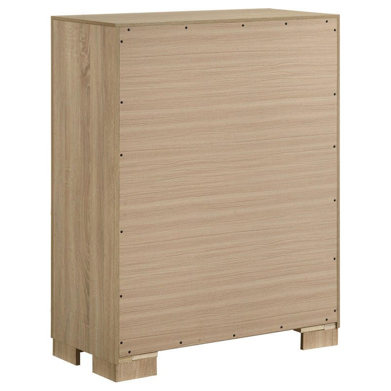Arielle 5-piece Eastern King Bedroom Set Light Oak