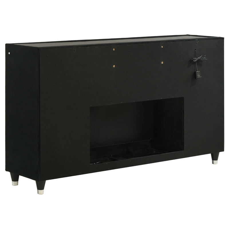 Lorient 5-piece Eastern King Bedroom Set Black