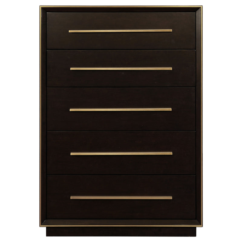 Durango 5-drawer Bedroom Chest Smoked Peppercorn