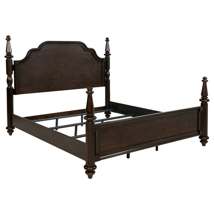 Andover 4-piece Eastern King Bedroom Set Dark Oak